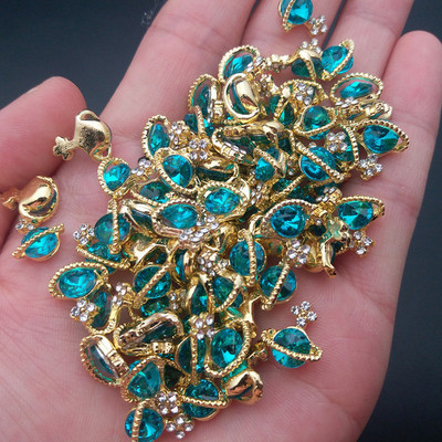 10 gab. Luksusa spīdīgs planētas nagu piekariņi, sakausējums metāls, 3D kristāla nagu māksla