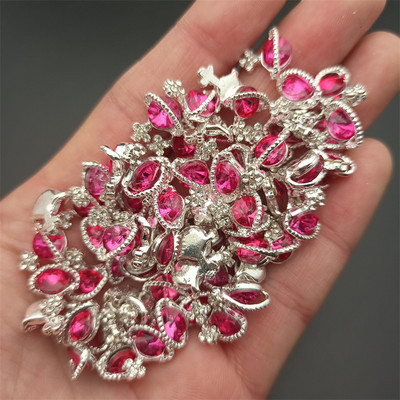 10 gab. Luksusa spīdīgs planētas nagu piekariņi, sakausējums metāls, 3D kristāla nagu māksla