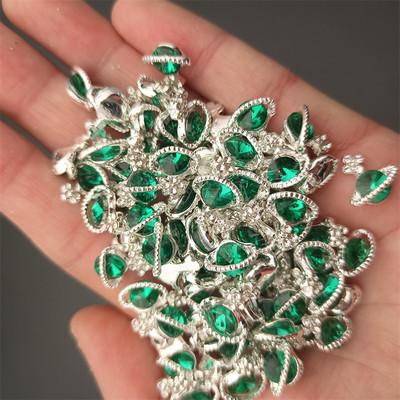 10 gab. Luksusa spīdīgs planētas nagu piekariņi, sakausējums metāls, 3D kristāla nagu māksla