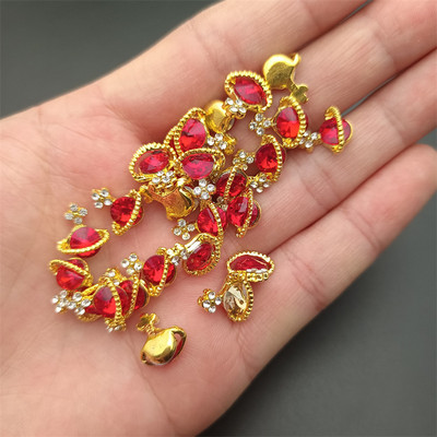 10 gab. Luksusa spīdīgs planētas nagu piekariņi, sakausējums metāls, 3D kristāla nagu māksla