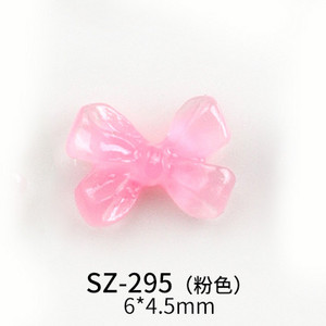 20Gb Mini 6*4,5 mm Nail Art Caurspīdīga Plakana Sirds Bowknot Juvelierizstrādājumi Želejas Sveķu Bowtie 3D Nail Art Decoration Nagu mākslas aksesuāri
