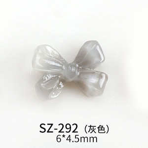20Gb Mini 6*4,5 mm Nail Art Caurspīdīga Plakana Sirds Bowknot Juvelierizstrādājumi Želejas Sveķu Bowtie 3D Nail Art Decoration Nagu mākslas aksesuāri