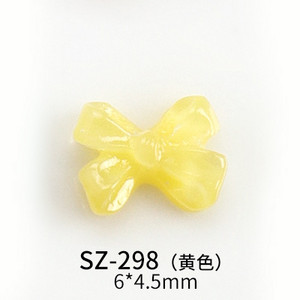 20Gb Mini 6*4,5 mm Nail Art Caurspīdīga Plakana Sirds Bowknot Juvelierizstrādājumi Želejas Sveķu Bowtie 3D Nail Art Decoration Nagu mākslas aksesuāri