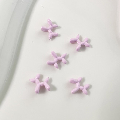 -Balona kucēns - Kiyomi Punk Dog Nagu sakausējums, stāvošs balons Suņa attēls Metālisks piekariņi Bērniem līdzīgs Kawaii Nail DIY Rota 404art