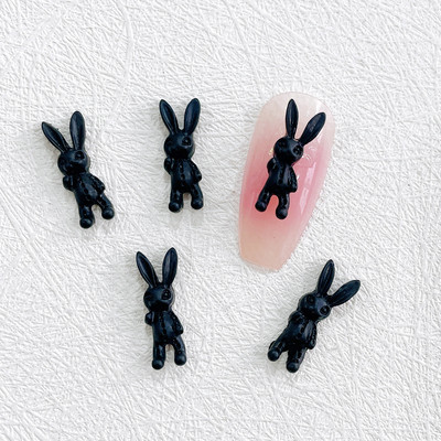 60PCS Cool 3D akrilni ukrasi za nokte Rabbits Charms Kawaii dodaci Pribor za nokte za profesionalce Dijelovi dekoracije za manikuru