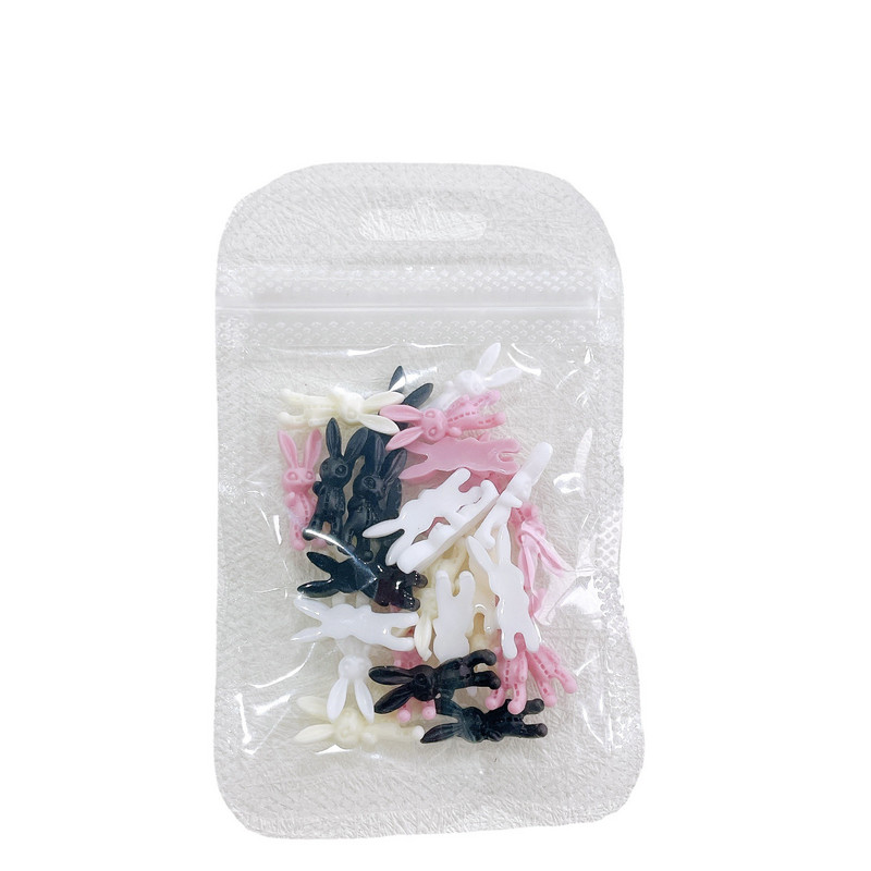 60PCS Cool 3D akrilni ukrasi za nokte Rabbits Charms Kawaii dodaci Pribor za nokte za profesionalce Dijelovi dekoracije za manikuru