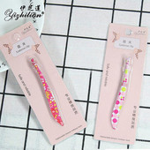 Krāsu uzacu skava nerūsējošā tērauda pincete slīpa uzacu saspraude vīriešiem un sievietēm bārdas noplūkšanas uzacu apgriešanas nazis