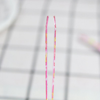 Цветна щипка за вежди Пинсети от неръждаема стомана Наклонена щипка за вежди за мъже и жени Нож за скубане на брада Инструмент за подстригване на вежди