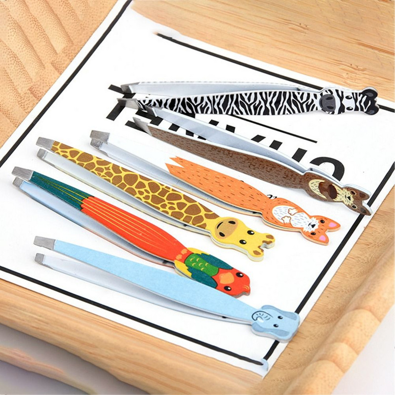 Karikatūra Dzīvnieki Uzacu pincetes Jauki matiņu noņemšana Skropstu lokotājs Dzīvnieku formas Daudzfunkcionālie uzacu skūšanas rīki Sievietēm