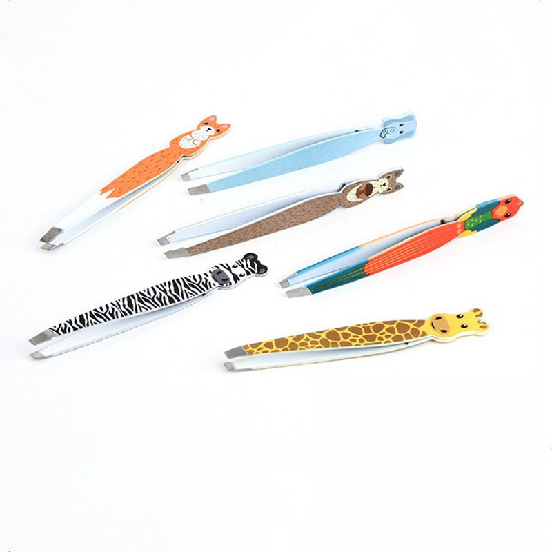 Karikatūra Dzīvnieki Uzacu pincetes Jauki matiņu noņemšana Skropstu lokotājs Dzīvnieku formas Daudzfunkcionālie uzacu skūšanas rīki Sievietēm