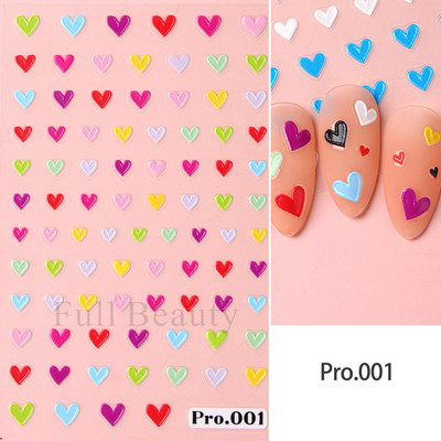 1Gb Sakuras Uzlīmes Nagiem 5D Reljefs Pavasara Ķiršu Zieds Tulpes Peonija Ziedi Ziedlapiņas Slīdņi Manikīra Dekorācija LAPro010