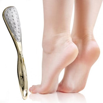 Удобен нож за крака с гладка повърхност за премахване на твърдата кожа Инструмент за педикюр Окачване с дупка Многократна търкалка за крака за унисекс