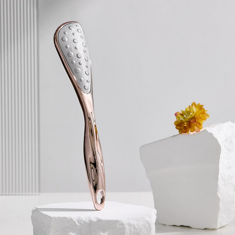 Ērta pēdu rasp gluda virsma, kas noņem cietu ādu pedikīra instruments, iekarināms caurums, atkārtoti lietojams kāju skruberis unisex