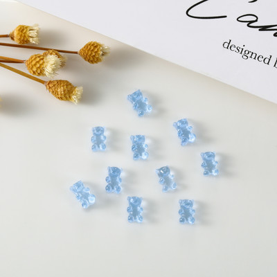100Gb Cute Bear Mini Resin Cartoon Cabochon Ornament Juvelierizstrādājumu piekariņi Nagu dekorēšana Plakana manikīra daļas Nagu piekariņi