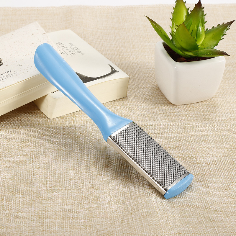 Profesionāla dubultā pēdas rīve Rasp Heel rīve Hard Dead Skin Callus Remover Pedikīra vīle pēdas rīve Random Color