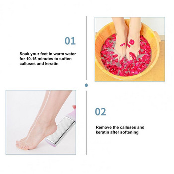 Средство за отстраняване на калус на краката Устойчив на износване Ергономичен дизайн Миещи се токчета Грижа за краката Шлифоване Ексфолираща четка Домашна употреба