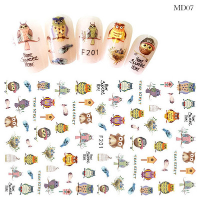 Ziedu sērijas nagu ūdens uzlīmes uzlīmes Sakura margrietiņa lavandas ziedu raksta pārneses uzlīme manikīrs nagu mākslas dekors