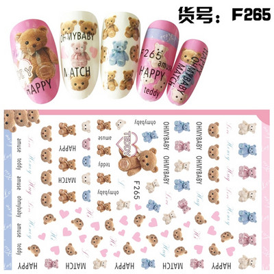 Ziedu sērijas nagu ūdens uzlīmes uzlīmes Sakura margrietiņa lavandas ziedu raksta pārneses uzlīme manikīrs nagu mākslas dekors