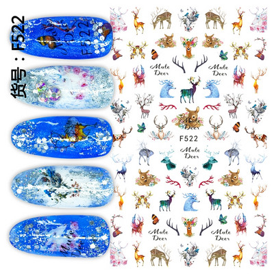 Ziedu sērijas nagu ūdens uzlīmes uzlīmes Sakura margrietiņa lavandas ziedu raksta pārneses uzlīme manikīrs nagu mākslas dekors