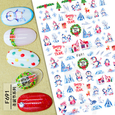 Ziedu sērijas nagu ūdens uzlīmes uzlīmes Sakura margrietiņa lavandas ziedu raksta pārneses uzlīme manikīrs nagu mākslas dekors