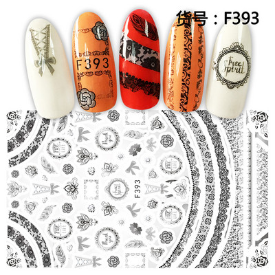 Ziedu sērijas nagu ūdens uzlīmes uzlīmes Sakura margrietiņa lavandas ziedu raksta pārneses uzlīme manikīrs nagu mākslas dekors