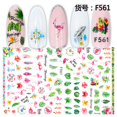 Ziedu sērijas nagu ūdens uzlīmes uzlīmes Sakura margrietiņa lavandas ziedu raksta pārneses uzlīme manikīrs nagu mākslas dekors