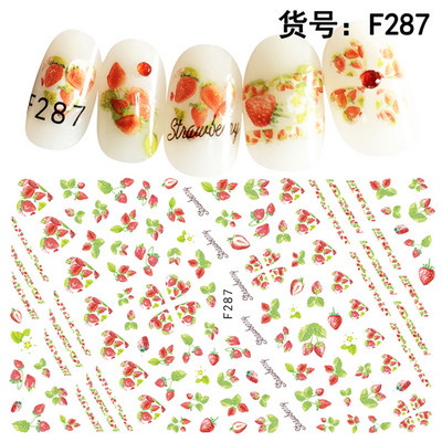 Ziedu sērijas nagu ūdens uzlīmes uzlīmes Sakura margrietiņa lavandas ziedu raksta pārneses uzlīme manikīrs nagu mākslas dekors