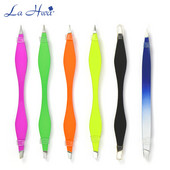 1 gab. Divu galviņu uzacu pincete daudzfunkcionāls skropstu pieaudzēšanas klips Antistatisks slīps un smails pincetes grima rīki