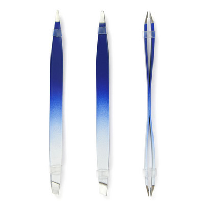 1 gab. Divu galviņu uzacu pincete daudzfunkcionāls skropstu pieaudzēšanas klips Antistatisks slīps un smails pincetes grima rīki