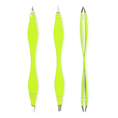 1 gab. Divu galviņu uzacu pincete daudzfunkcionāls skropstu pieaudzēšanas klips Antistatisks slīps un smails pincetes grima rīki