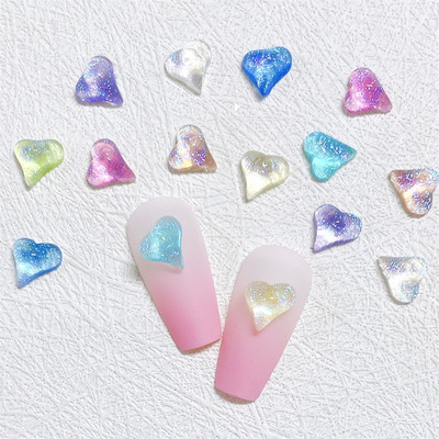 10gb 3D krāsaini sveķu kristāla zvaigzne nagu mākslas piekariņi Kawaii Pentagram nagu rhinestones dekorācijas DIY nagu aksesuāri piederumi