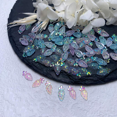 10gb 3D krāsaini sveķu kristāla zvaigzne nagu mākslas piekariņi Kawaii Pentagram nagu rhinestones dekorācijas DIY nagu aksesuāri piederumi