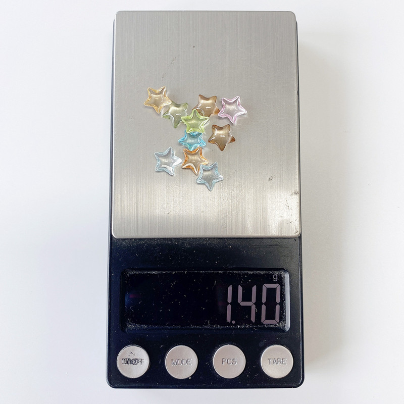 30PCS Prozirne zvijezde s ravnom pozadinom 3D Nail Art Rhinestone Charms Nakit Dodaci Dijelovi za manikuru Pribor za ukrašavanje noktiju