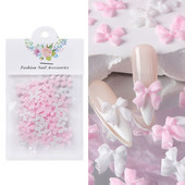 50 vnt. juostelės lankelis nagų papuošalai Priedai Spalvingi drugelių kaklaraiščiai manikiūro dalys „pasidaryk pats“ papuošalai Valentino dienos nagų dailės dekoravimas