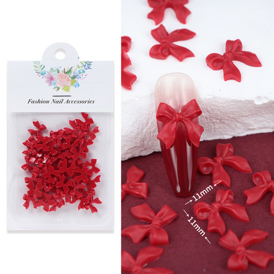 50 vnt. juostelės lankelis nagų papuošalai Priedai Spalvingi drugelių kaklaraiščiai manikiūro dalys „pasidaryk pats“ papuošalai Valentino dienos nagų dailės dekoravimas