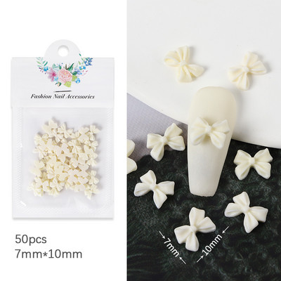 50 vnt. juostelės lankelis nagų papuošalai Priedai Spalvingi drugelių kaklaraiščiai manikiūro dalys „pasidaryk pats“ papuošalai Valentino dienos nagų dailės dekoravimas