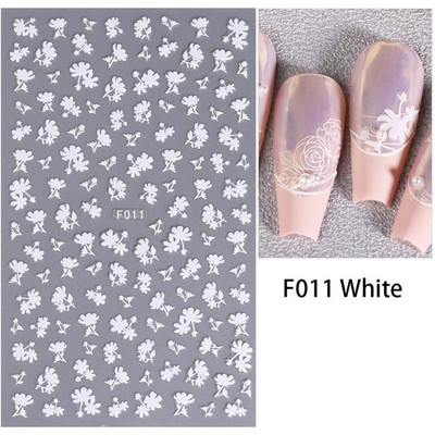 Dragonfly Spider Butterfly 5D mīksts reljefs reljefs pašlīmējošs nagu mākslas dekors uzlīme Bowknot kukaiņu manikīra uzlīme Y2K