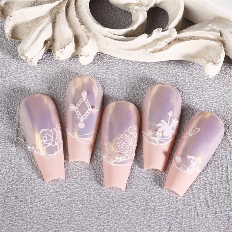 Dragonfly Spider Butterfly 5D mīksts reljefs reljefs pašlīmējošs nagu mākslas dekors uzlīme Bowknot kukaiņu manikīra uzlīme Y2K