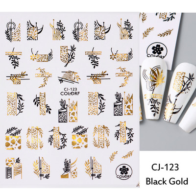 3D nagu uzlīmes mirdzošas uzlīmes Uzlīmes nagiem burtu līnija rožu ziedi rudens lapas nagu mākslas rotājumi Aurora sudraba dizains