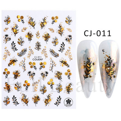 3D nagu uzlīmes mirdzošas uzlīmes Uzlīmes nagiem burtu līnija rožu ziedi rudens lapas nagu mākslas rotājumi Aurora sudraba dizains