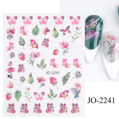 3D nagu uzlīmes mirdzošas uzlīmes Uzlīmes nagiem burtu līnija rožu ziedi rudens lapas nagu mākslas rotājumi Aurora sudraba dizains