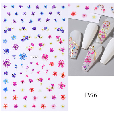 3D nagu uzlīmes mirdzošas uzlīmes Uzlīmes nagiem burtu līnija rožu ziedi rudens lapas nagu mākslas rotājumi Aurora sudraba dizains