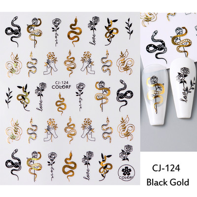 3D nagu uzlīmes mirdzošas uzlīmes Uzlīmes nagiem burtu līnija rožu ziedi rudens lapas nagu mākslas rotājumi Aurora sudraba dizains