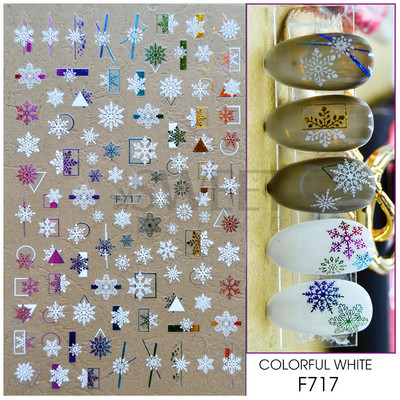 3D Ziemassvētku uzlīme nagu uzlīme Ziemas sniegpārsliņa Holija Mandarīni multfilma Ziemassvētku vecīša putns 2022 Jaunais gads nagu dizaina rotājums BEF892