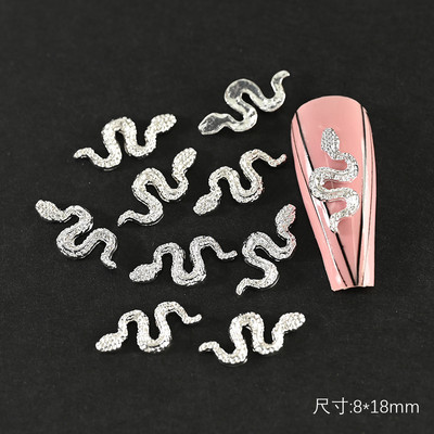 10 gab./partija Vintage Rhinestone nagu piekariņi 3D emalja bišu zirnekļa lācis metāla sakausējums kristāla rotaslietas manikīrs DIY nagu mākslas rotājumi