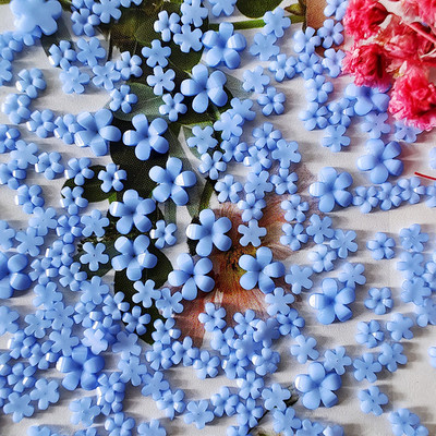 100gab Krāsaini mazi ziedi nagu mākslas piekariņi 3D sveķi 5ziedlapu ziedi, rhinestones nagu dekorācijas Kawaii aksesuāri manikīrs DIY