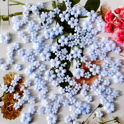 100gab Krāsaini mazi ziedi nagu mākslas piekariņi 3D sveķi 5ziedlapu ziedi, rhinestones nagu dekorācijas Kawaii aksesuāri manikīrs DIY