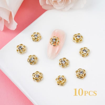 10 buc. Buze de lux roșii/roz Brelocuri 3D pentru unghii Buze roșii fermecătoare de Ziua Îndrăgostiților cu buze de manichiură de lux diamante &*&