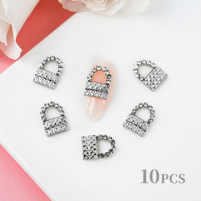 10 buc. Buze de lux roșii/roz Brelocuri 3D pentru unghii Buze roșii fermecătoare de Ziua Îndrăgostiților cu buze de manichiură de lux diamante &*&