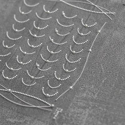 Pearl Love zelta sudraba ķēde augstas kvalitātes 5D kristāla dimanta nagu uzlīme nagu mākslas uzlīme dizaina manikīra rīks T-3112